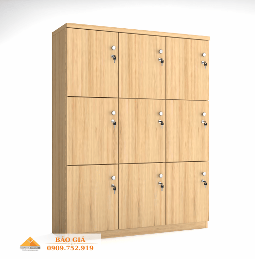 Tủ locker gỗ Compact 9 ngăn